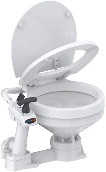 Toilette WC per Barca e Camper, Manuale - in Porcellana, Seaflo Compact