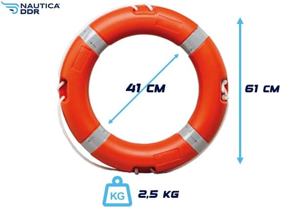 Salvagente per Barca anulare, Omologato RINA, Obbligatorio, ciambella sicurezza