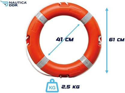 Salvagente per Barca anulare, Omologato RINA, Obbligatorio, ciambella sicurezza