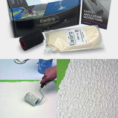 Kiwigrip Antiskid Anticaduta per barca, Antiscivolo, Kit Applicazione con rullo
