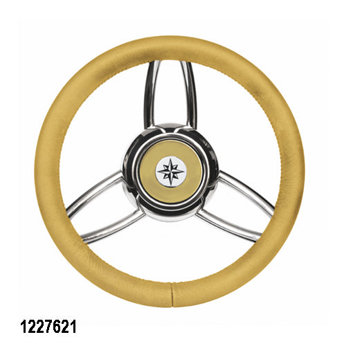 Volante T26 Ultraflex per Barca, Nero Bianco Beige Grigio, Amagnetico, Omologato