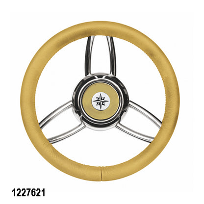 Volante T26 Ultraflex per Barca, Nero Bianco Beige Grigio, Amagnetico, Omologato