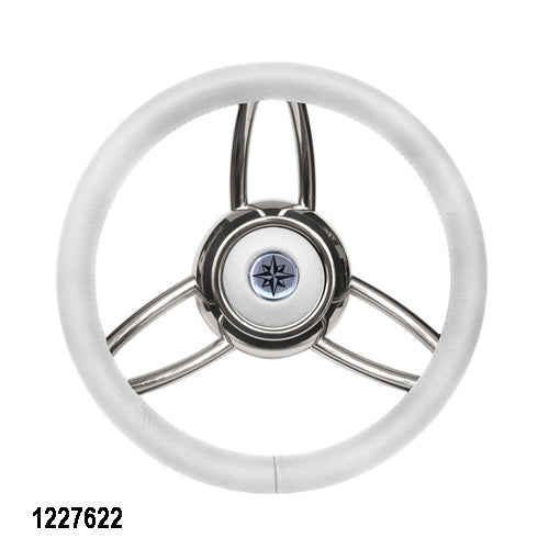 Volante T26 Ultraflex per Barca, Nero Bianco Beige Grigio, Amagnetico, Omologato