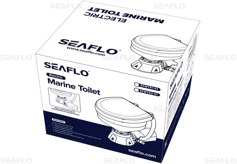 WC elettrico per Barca Camper Compact - In porcellana,  12 Volt con interuttore 