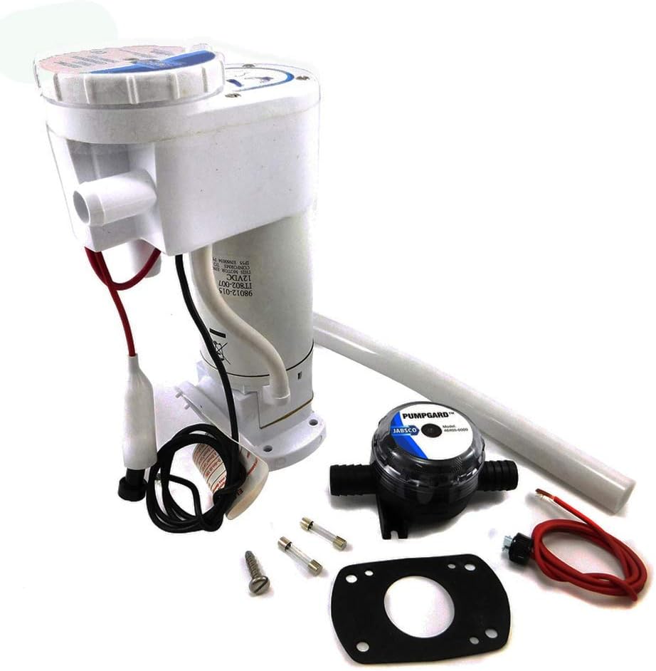Kit Conversione Trasformazione WC Jabsco manuale elettrico 12 v, Barca e Camper