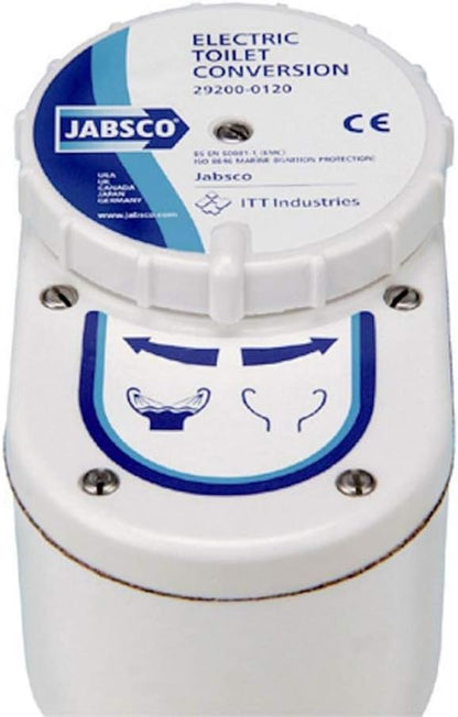 Kit Conversione Trasformazione WC Jabsco manuale elettrico 12 v, Barca e Camper