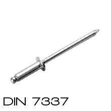 Rivetto a strappo in acciaio inox, Confezione Blister, da 3,2x6 a 5x20