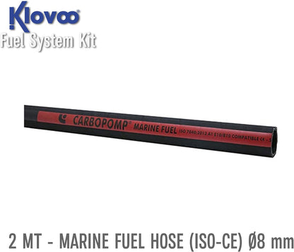 Kit Pompa Manuale Travaso Carburante (Benzina, Gasolio, Olio) Omologato e Certificato 