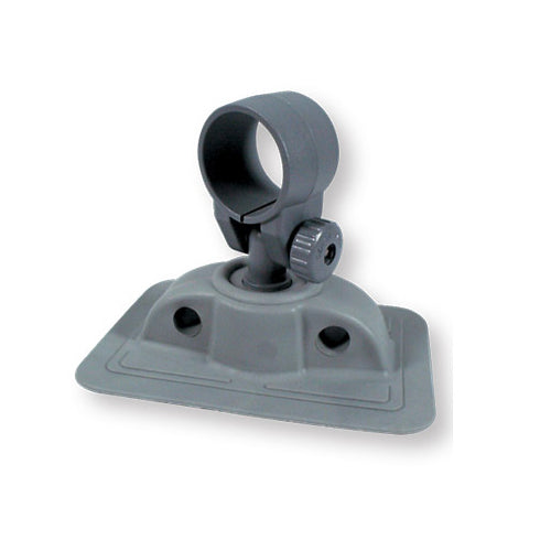 Scalmiera in PVC con passa tubo per barca gommone, Nera/Grigia L 130 mm