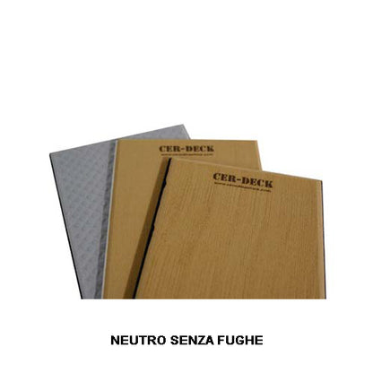 Foglio Finto Teak Alta Qualità - Gomma sintetica - Facile Installazione