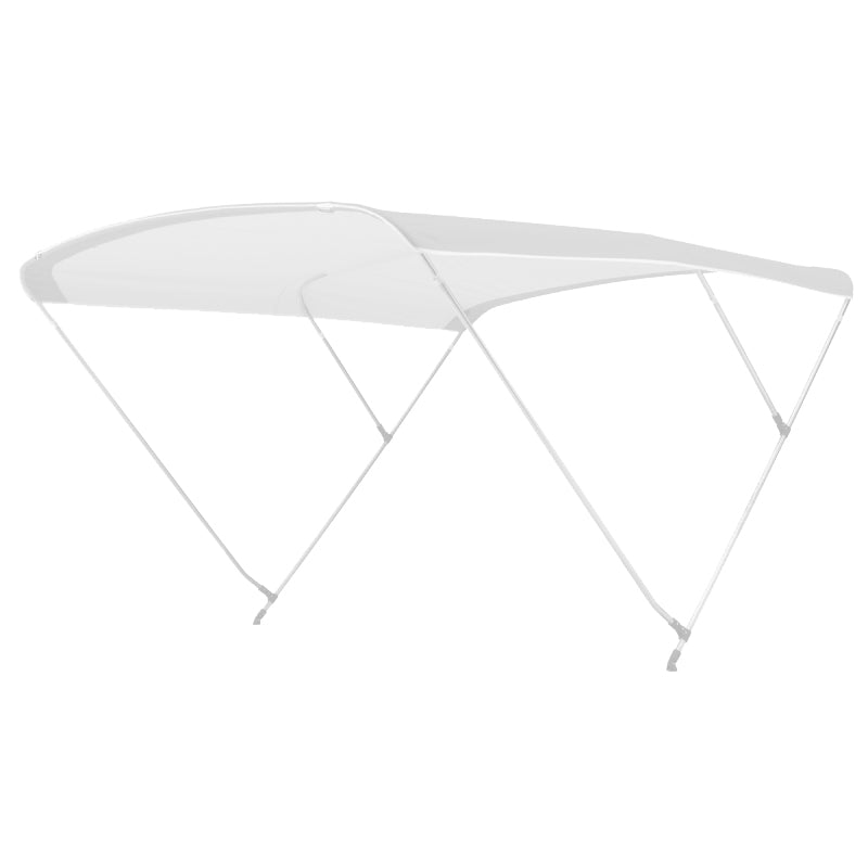 Tendalino per Barca Gommone 3 archi, Larghezza 150 170 185 200 225, Bianco 
