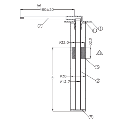 Sensore livello Acqua/Carburante Inox Range 0-180 Ohm, da 150 a 1000 mm