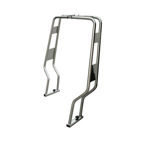 Rollbar con doppio tubo inclinato in Acciaio Inox Lucidato, Per Barca e Gommone