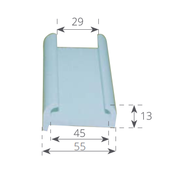 Canalina Tr55 Per C55 Canalina di Supporto TR.55 Klovoo