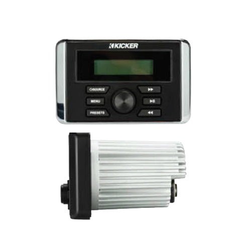 Stereo Multimediale Kicker KMC3 GAUGE Barca Radio rettangolare bluetooth stagno 