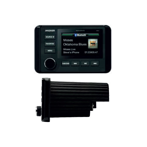 Stereo Multimediale Kicker KMC4 LCD Barca Radio a colori bluetooth stagno 