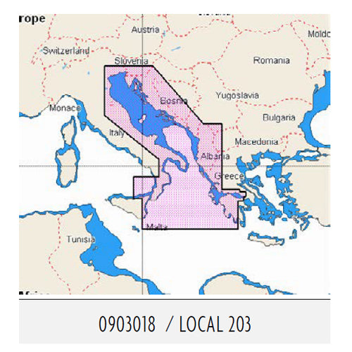 Cartografia C-MAP Originale Discover (Adriatico e Ionio) Zona M-EM-Y203-MS