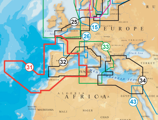 Cartografia NAVIONICS Platinum - Varie Zone - Per Ecoscandaglio GPS