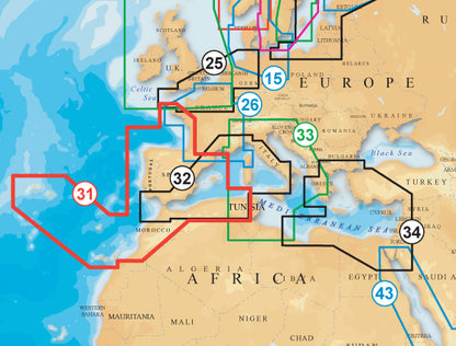 Cartografia NAVIONICS Platinum - Varie Zone - Per Ecoscandaglio GPS