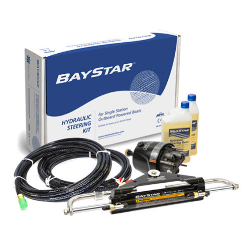 Kit timoneria idraulica Seastar Baystar,barca fuoribordo fino a 150 hp, completo